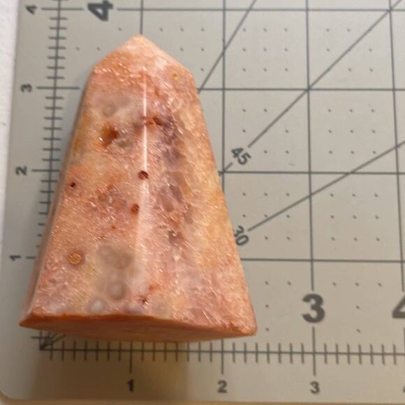 Pink Amethyst Druzy Point Tower - Picture 8 of 8